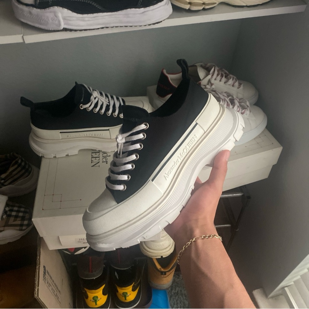 Alexander McQueen Black and White Sneakers